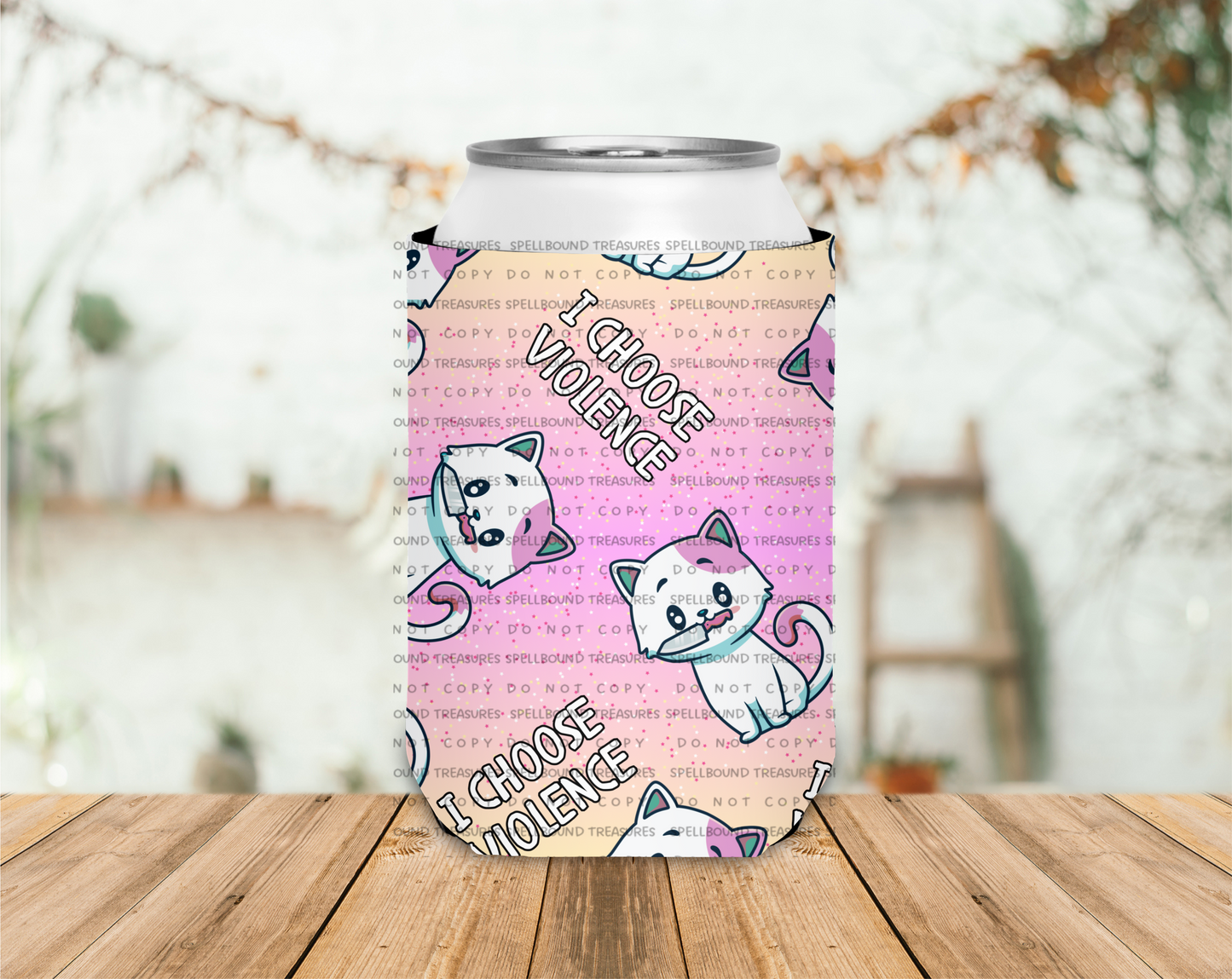Angry Kitty Koozie
