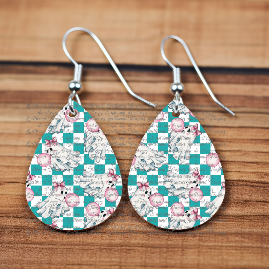 Bubblegum Ghost Earrings