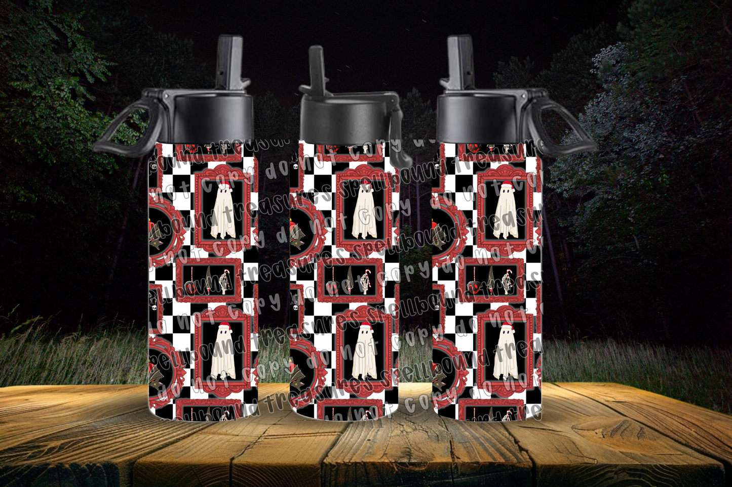 Spookmas Frames Water Bottle