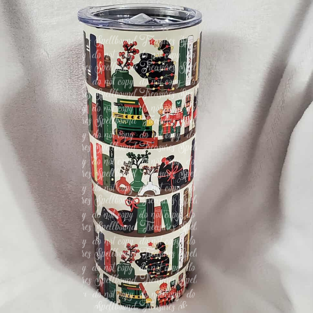 Cat Booty & Books Tumbler