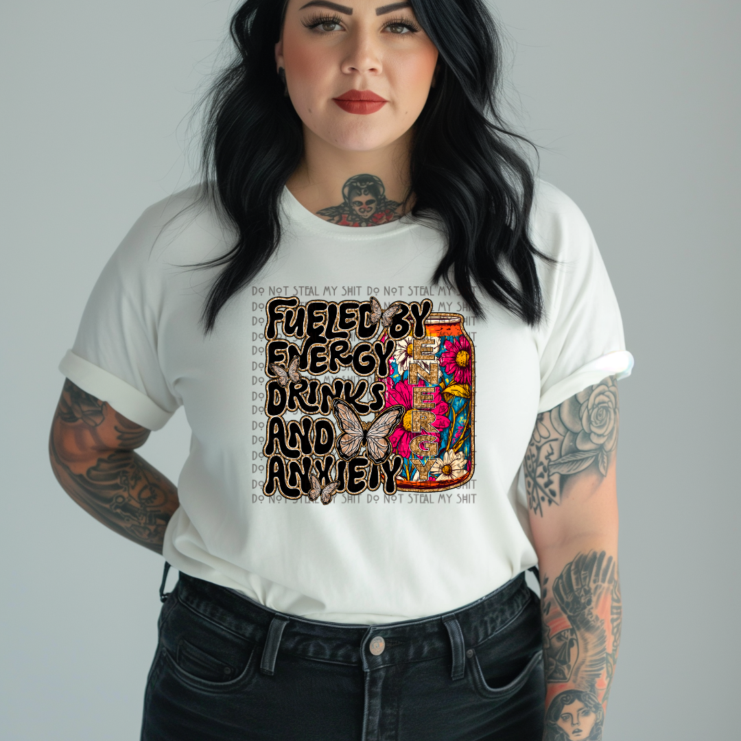 Energy Drinks & Anxiety Tee