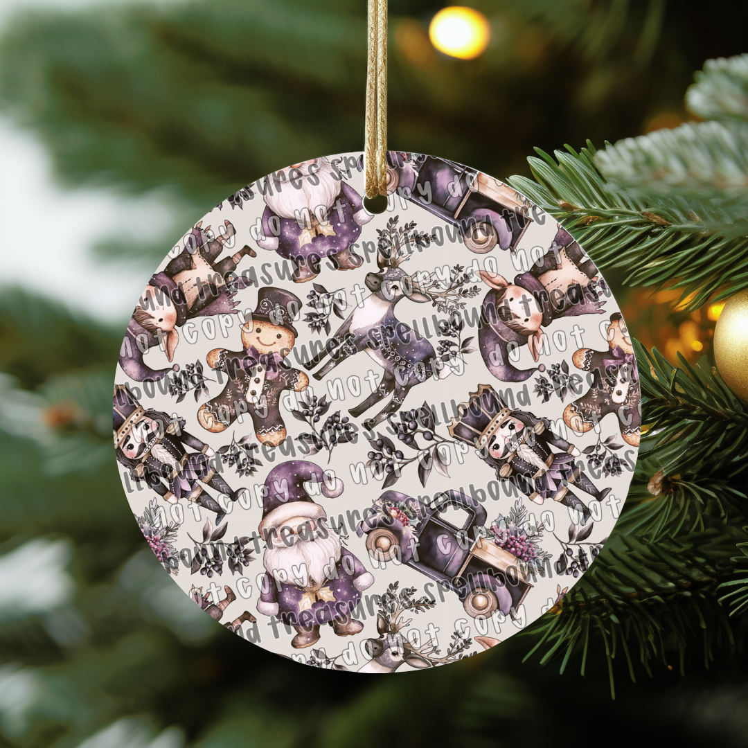 Purple Holiday Ornament