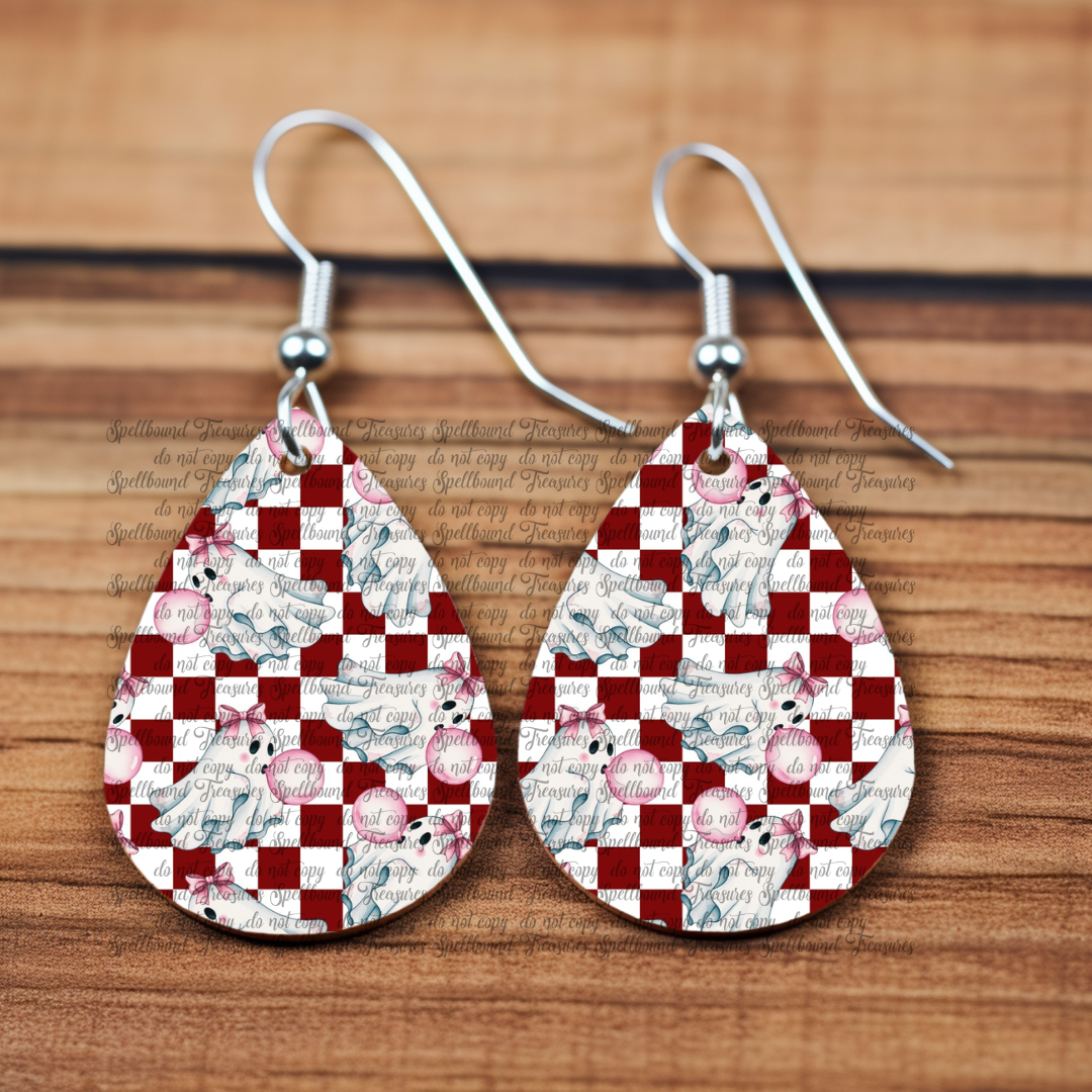 Bubblegum Ghost Earrings