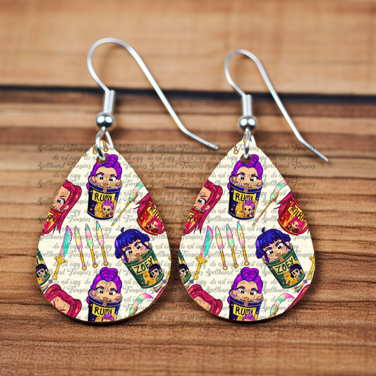 Pre-Show Carbs Teardrop Earrings