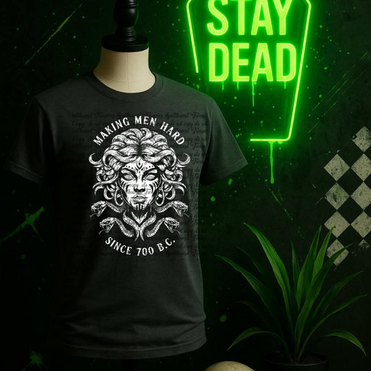 Medusa Tee (white design)
