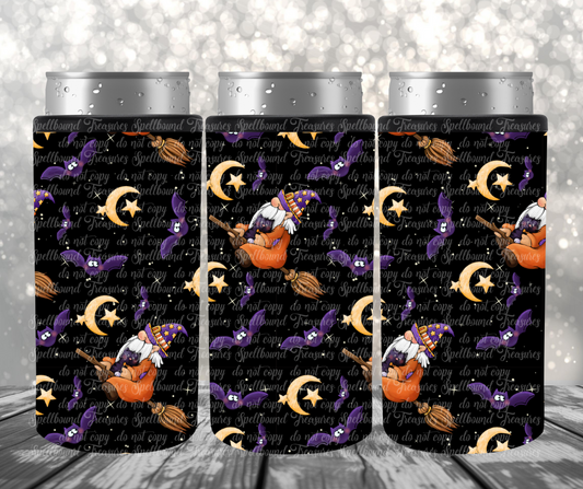 Halloween Gnome Slim Can Cooler