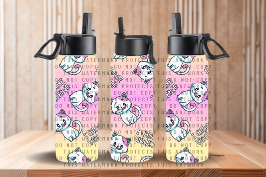 Violent Kitty Water Bottle
