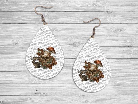 Cottagecore Skull Earrings