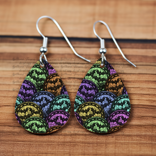 Freaking Batty Teardrop Earrings