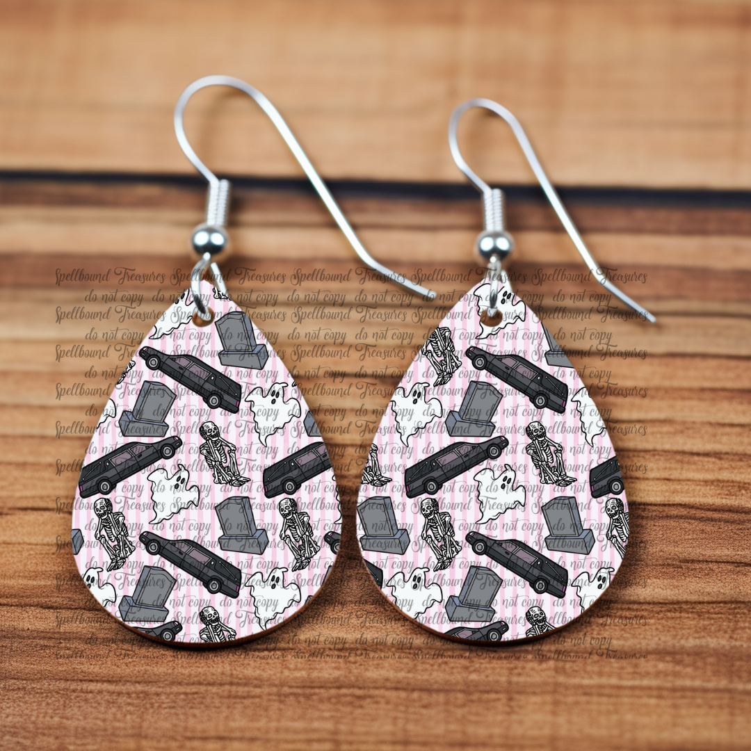 A Burial in Pink Earrings