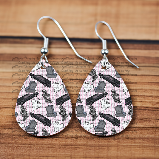 A Burial in Pink Earrings
