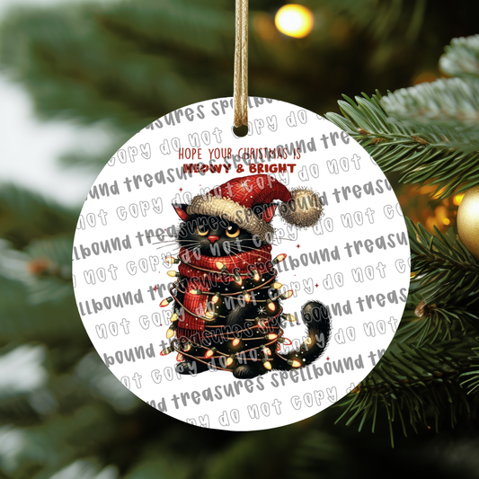 Meowy & Bright Ornament