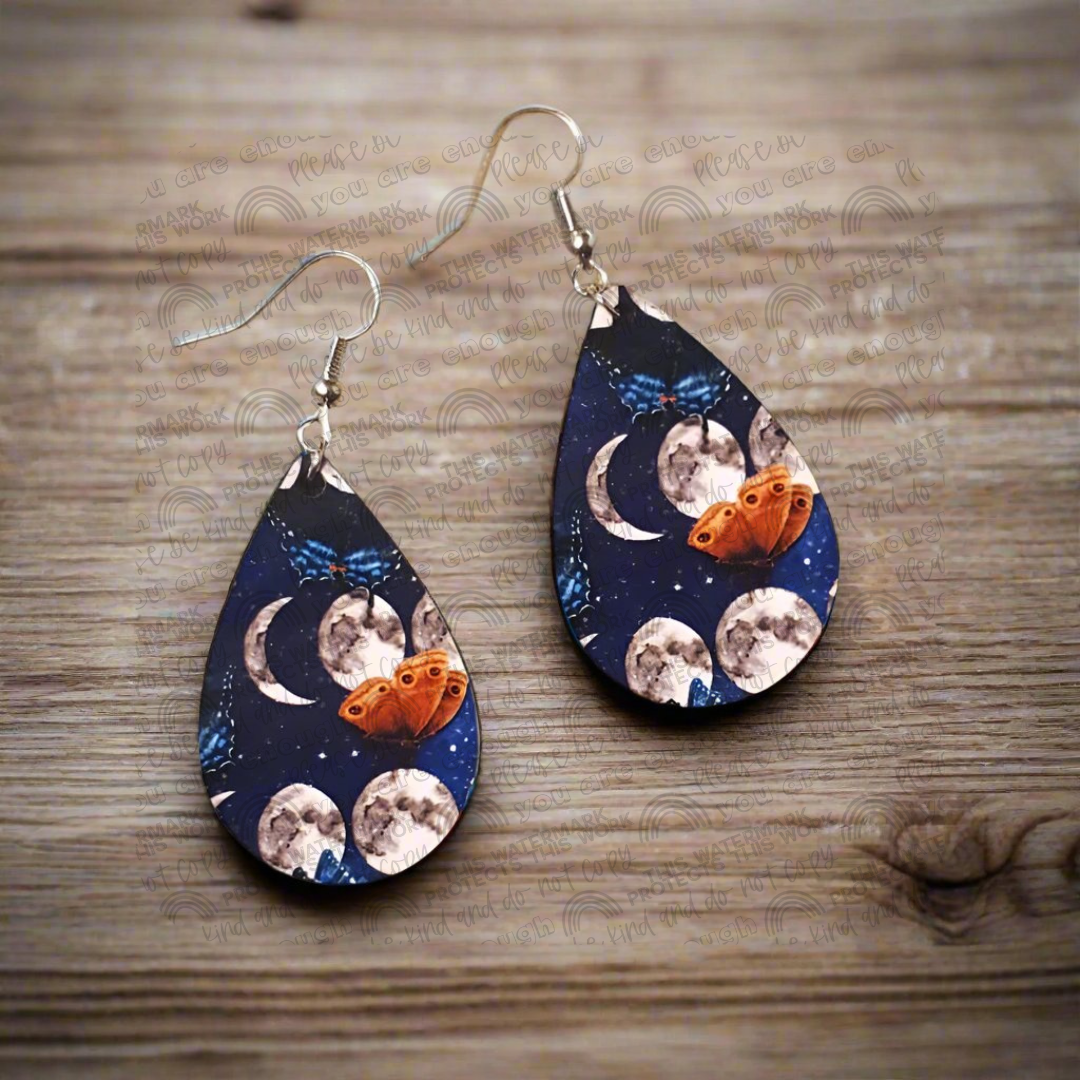 Moths & Moonlight Earrings