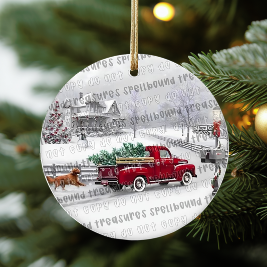 Red Truck Ornament