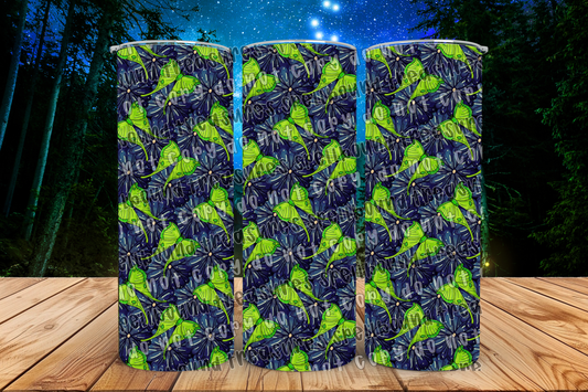 Luna Moth Floral Tumbler