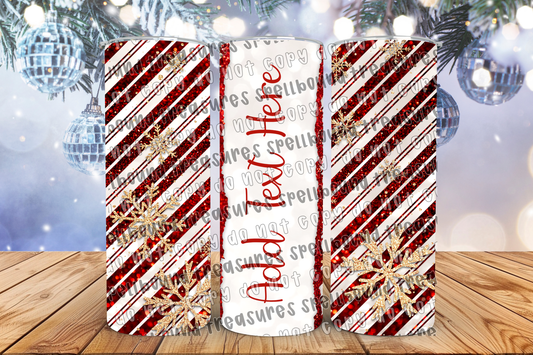 Personalized  Stripes Tumbler