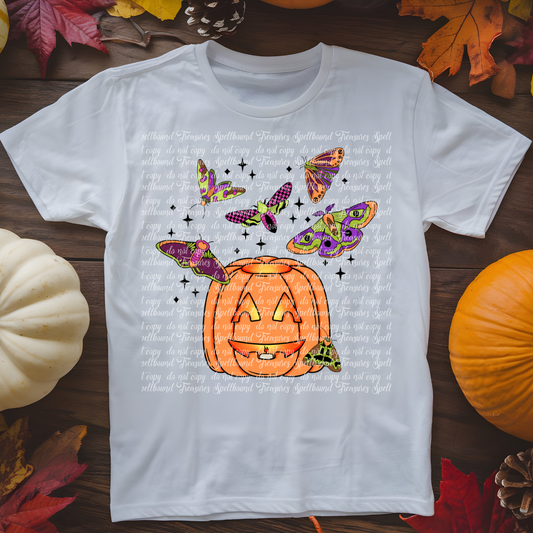 Jack-O-Lantern & Moths Youth Tee