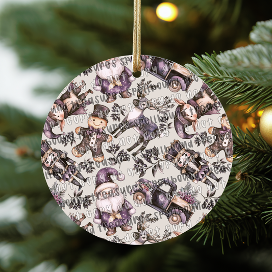 Purple Holiday Ornament
