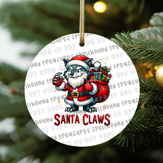 Santa Claws Ornament